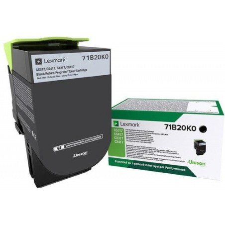 Toner originale Lexmark 71B20K0 - noir