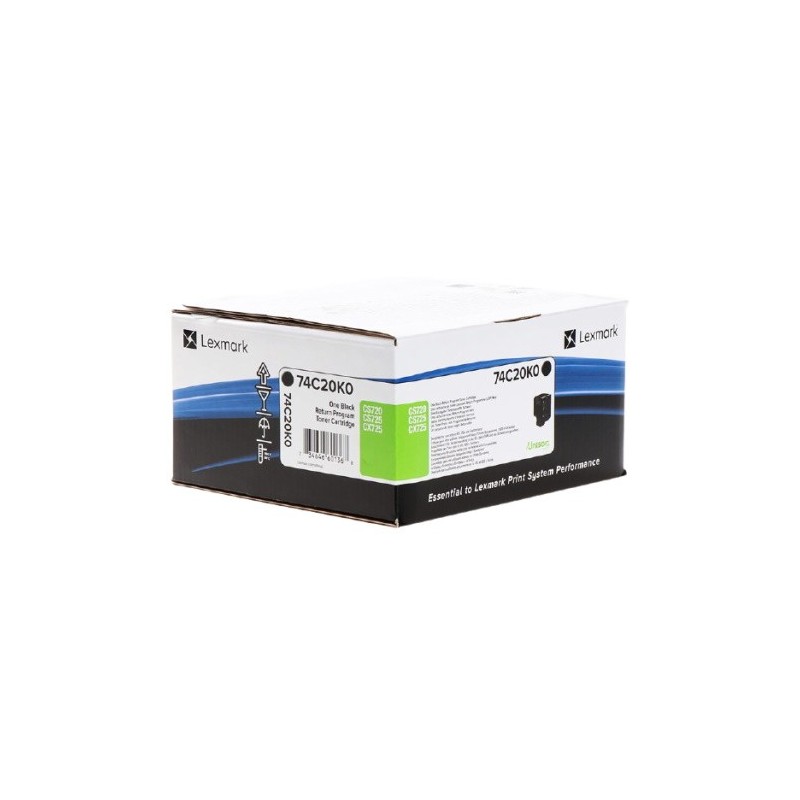 Toner originale Lexmark 74C20K0 - noir