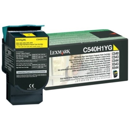 Toner originale Lexmark 0C540H1YG - Jaune