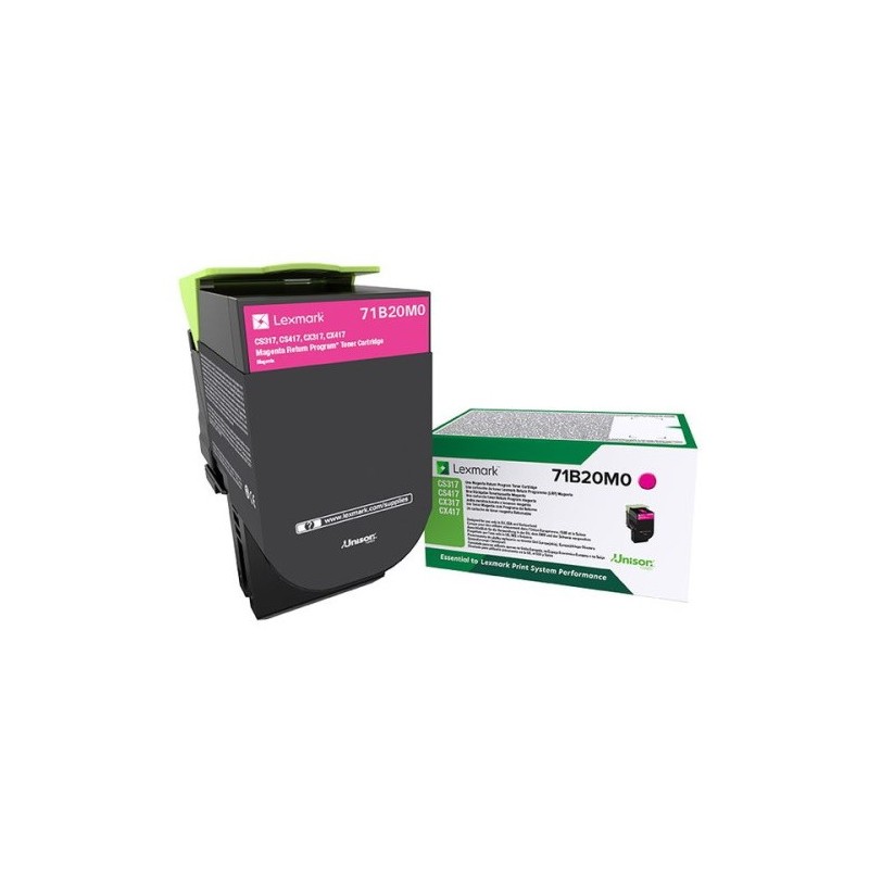 Toner originale Lexmark 71B20M0 - Magenta