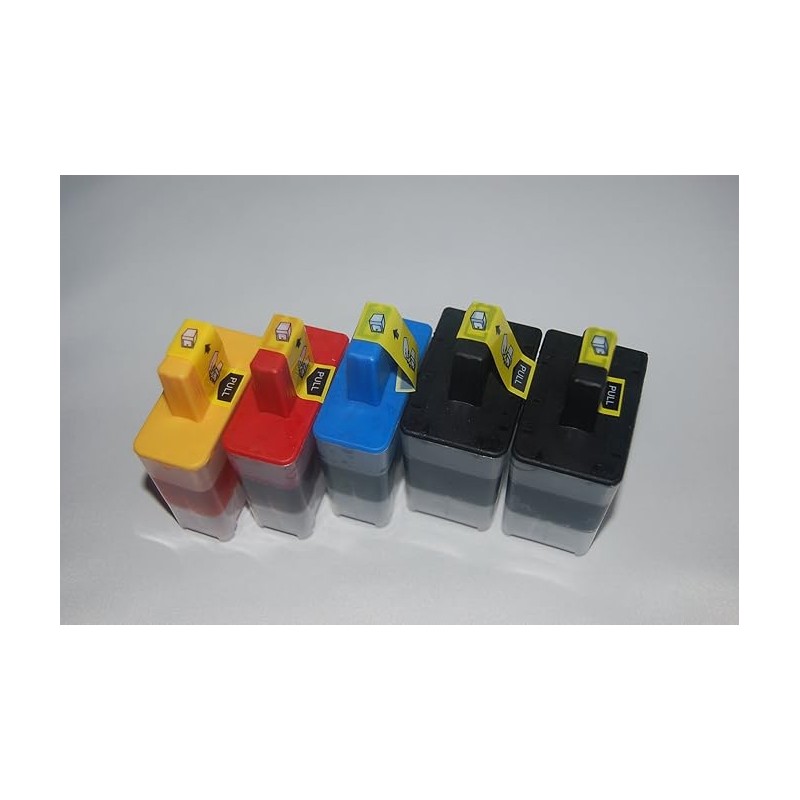 Cartouche d'encre Compatible Pack 5 Brother LC900 (2noirs + couleurs) pour imprimantes Jet d'encre Brother Cartouche d'encre Compatible Pack 5 Brother LC900 (2noirs + couleurs) pour imprimantes Jet d'encre Brother