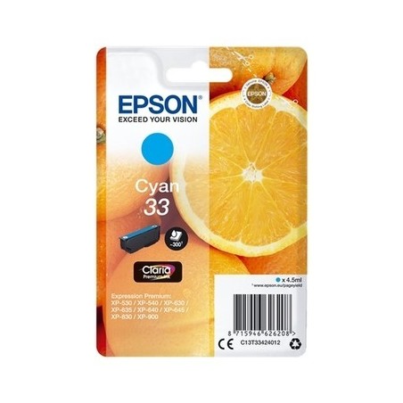 Epson T3342 Cartouche originale T334240 - Cyan