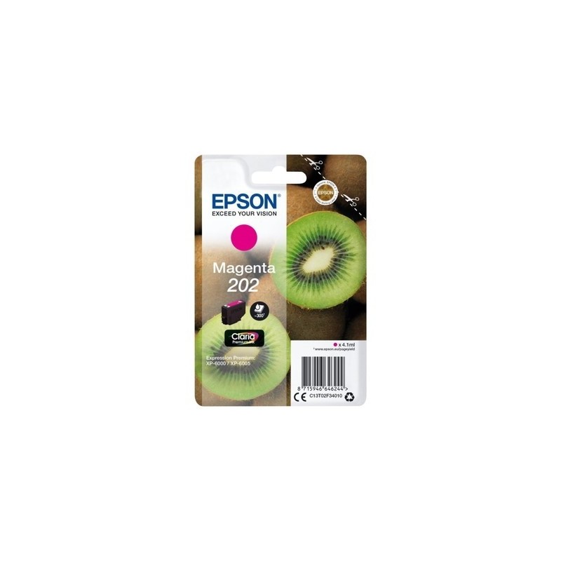 Epson 202 M Cartouche originale C13T02F34010 - Magenta