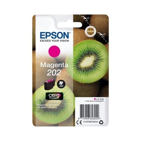 Epson 202 M Cartouche originale C13T02F34010 - Magenta