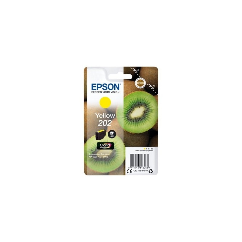 Epson 202 Y Cartouche originale C13T02F44010 - Jaune
