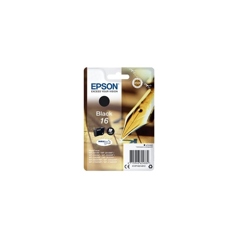Epson T1621 Cartouche originale T162140 - Noir